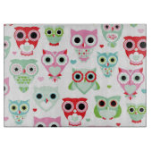 Pastellpulverfarbeulenhintergrund Schneidebrett (Vorderseite)