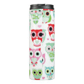Pastellpulverfarbeulenhintergrund Thermosbecher (Rückseite)