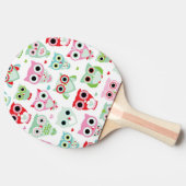 Pastellpulverfarbeulenhintergrund Tischtennis Schläger (Seitenansicht)