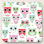 Pastellpulverfarbeulenhintergrund Untersetzer (Vorderseite)