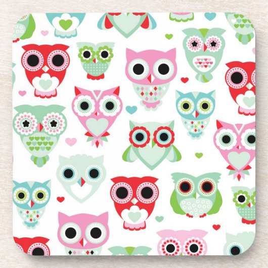 Pastellpulverfarbeulenhintergrund Untersetzer (Vorderseite)