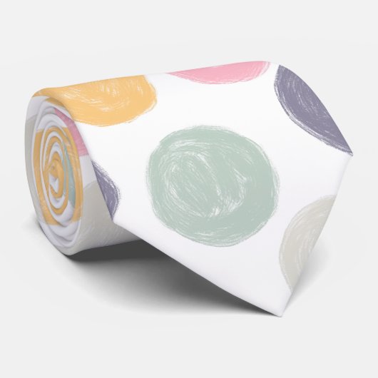 Pastellpunkt Krawatte (Gerollt)
