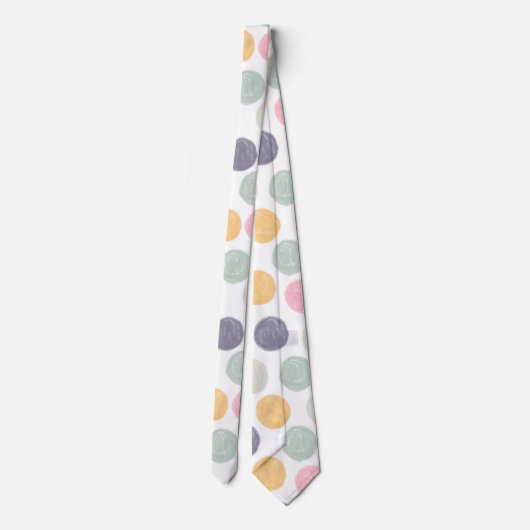 Pastellpunkt Krawatte (Rückseite)