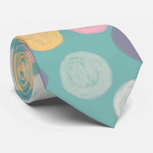 Pastellpunkt Krawatte (Gerollt)