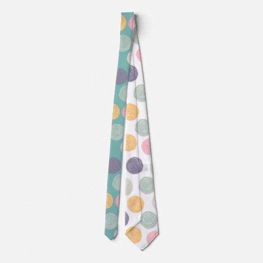 Pastellpunkt Krawatte (Rückseite)