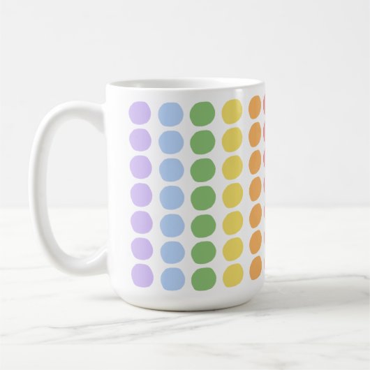 Pastellpunkte Kaffeetasse (Links)