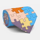 Pastellpuzzlespiel-Krawatte Krawatte (Gerollt)