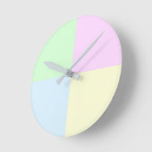 Pastellquadrate Modern Runde Wanduhr (Winkel)