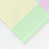 Pastellquadrate-Muster Fleecedecke (Ecke)