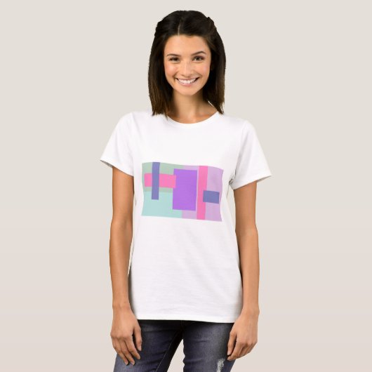 Pastellquadrate T-Shirt (Vorne ganz)