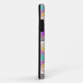 Pastellqueres künstlerisches Buntglas-Muster Case-Mate iPhone Hülle (Hinten/Rechts)