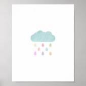 Pastellregen und Cloud-Poster Poster (Vorne)