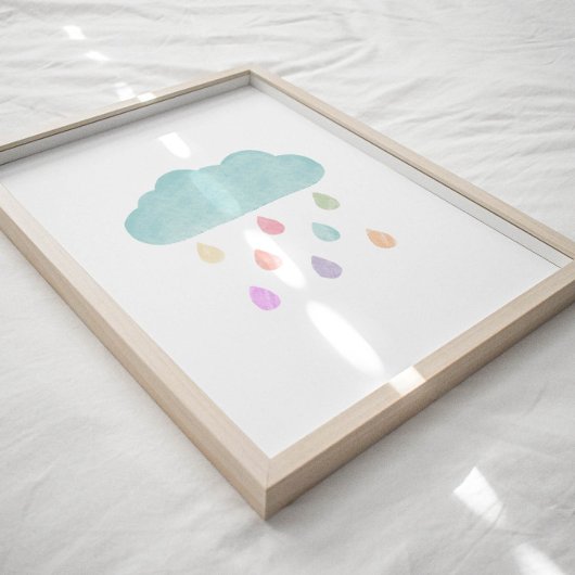 Pastellregen und Cloud-Poster Poster
