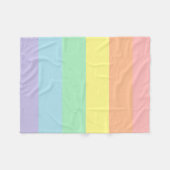 Pastellregenbogen-Fleece-Decke Fleecedecke (Vorderseite (Horizontal))