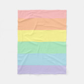Pastellregenbogen-Fleece-Decke Fleecedecke (Vorderseite)