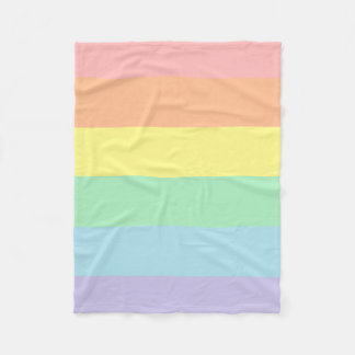 Pastellregenbogen-Fleece-Decke Fleecedecke