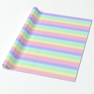 Pastellregenbogen Geschenkpapier