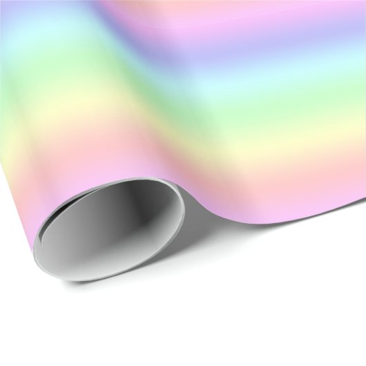 Pastellregenbogen Geschenkpapier (Rolleneckpunkt)