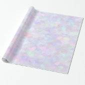 Pastellregenbogen-Glitzer Geschenkpapier (Ungerollt)