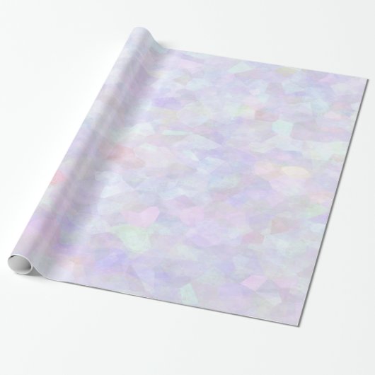 Pastellregenbogen-Glitzer Geschenkpapier (Ungerollt)