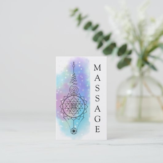 *~* Pastellregenbogen-heilige Visitenkarte (Stehend Vorderseite)