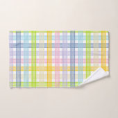 Pastellregenbogen kariert badhandtuch set (Handtuch)