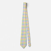 Pastellregenbogen kariert krawatte (Vorderseite)