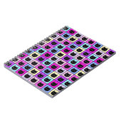 Pastellregenbogen-Katzen-Muster Notizblock (Linke Seite)