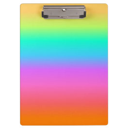 Pastellregenbogen-Klemmbrett Klemmbrett