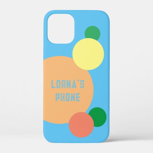 Pastellregenbogen Konfetti individuelle Name Case-Mate iPhone Hülle (Rückseite)