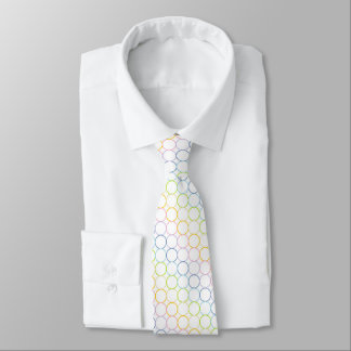 Pastellregenbogen-Kreise Krawatte