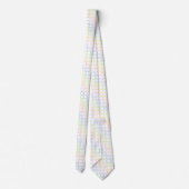 Pastellregenbogen-Kreise Krawatte (Rückseite)