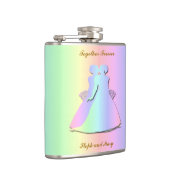 Pastellregenbogen-lesbische Bräute Hipflask Flachmann (Rechts)