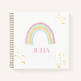 Pastellregenbogen Notizblock