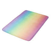 Pastellregenbogen Ombre Badematte (Schrägansicht)
