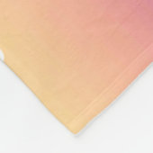 Pastellregenbogen Ombre Chic hallo personalisiert Fleecedecke (Ecke)