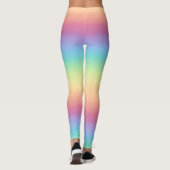 Pastellregenbogen Ombre Leggings (Rückseite)