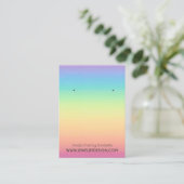 Pastellregenbogen Ombre Visitenkarte (Stehend Vorderseite)