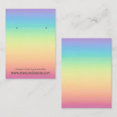 Pastellregenbogen Ombre Visitenkarte (Vorne/Hinten)