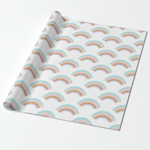 Pastellregenbogen-Packpapier Geschenkpapier