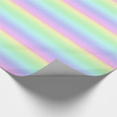 Pastellregenbogen-Packpapier Geschenkpapier (Ecke)