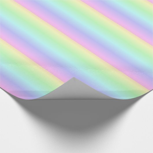 Pastellregenbogen-Packpapier Geschenkpapier (Ecke)