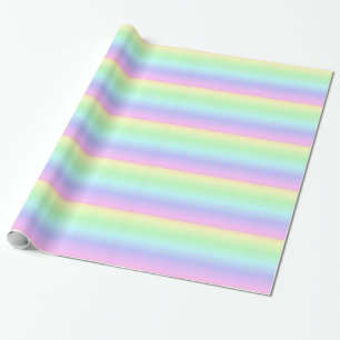 Pastellregenbogen-Packpapier Geschenkpapier