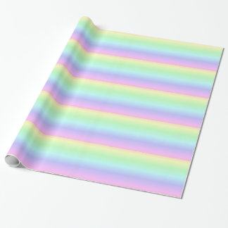 Pastellregenbogen-Packpapier Geschenkpapier
