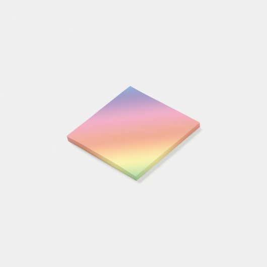 Pastellregenbogen-Post-Itanmerkungen Post-it Klebezettel (angewinkelt)