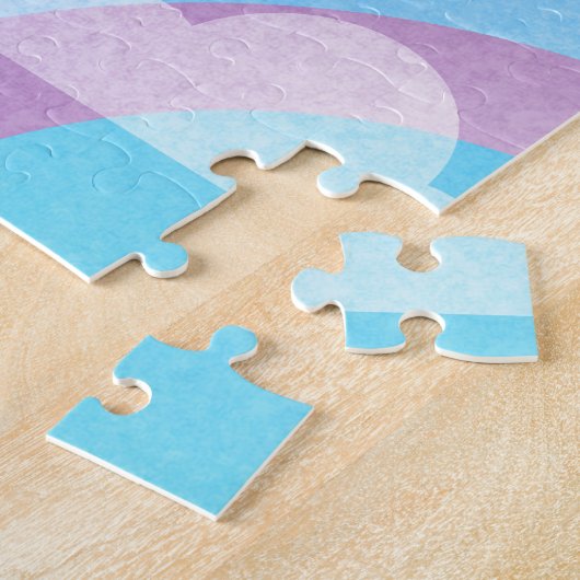 Pastellregenbogen Puzzle (Seite)