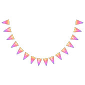 Pastellregenbogen-Schein-Glitzer-Entwurf fertigen Wimpelkette (Alle)