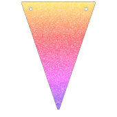 Pastellregenbogen-Schein-Glitzer-Entwurf fertigen Wimpelkette (Erste Fahne)