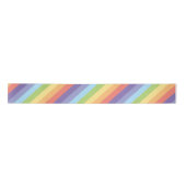 Pastellregenbogen stripes Gay Pride Satinband (Vorderseite)
