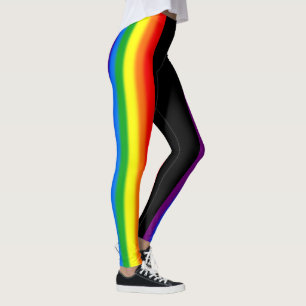 Pastellregenbogen Stripes Unterstützung des Gay Leggings